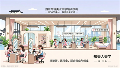 湖州也有顶奢美校了！知美人美学3000平场地，学化妆拍照堪比网红打卡地