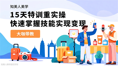 温州短视频培训学校，知美人美学，学员实操拍摄旅行/带货类短视频