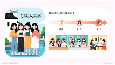 浙江女生转行做什么好？知美人美学全能明星美妆班，4个月变身形象设计师