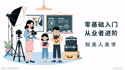 绍兴摄影培训学校，知美人美学系统摄影班，从相机原理到商业调色全打通