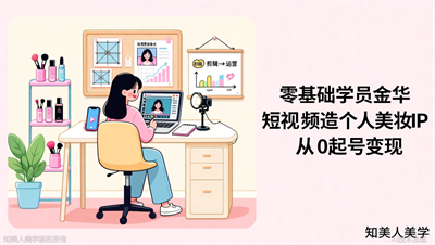 金华短视频拍摄，知美人美学特训班，助你从0起号，打造个人美妆IP
